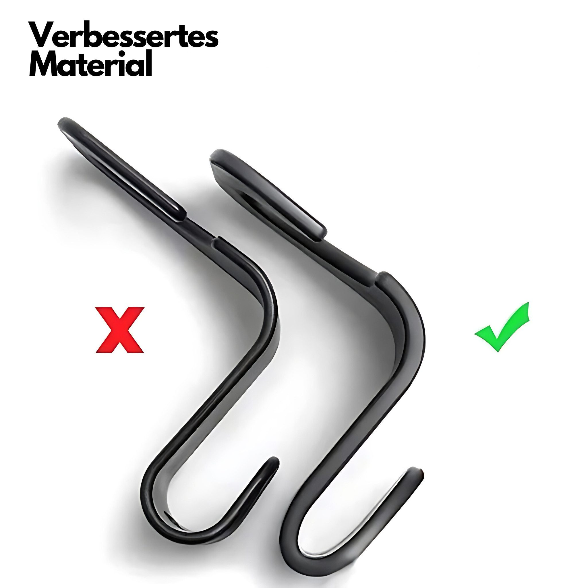 HS.SUPPLY Garderobenhaken Auto Haken Auto, Rücklehne Haken, multifunktionaler Autohaken (1 St), Stabiler Autohaken, sichere Befestigung, Handtaschenhaken