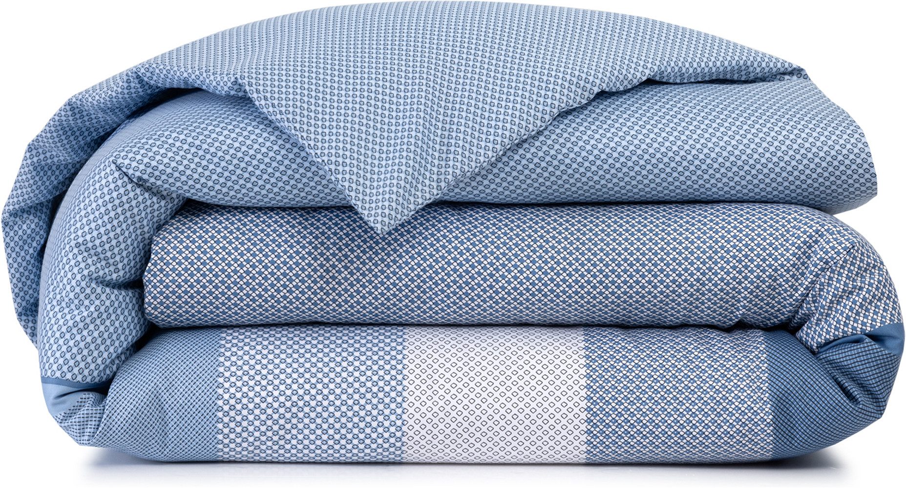 BOSS Home Bettwäsche LOGAN ab Gr. 135x200 cm, Satin, 2 teilig, mit Label-Applikationen, Premium Bettwäsche, Streifen, Muster-Mix – Bild 3 von 5