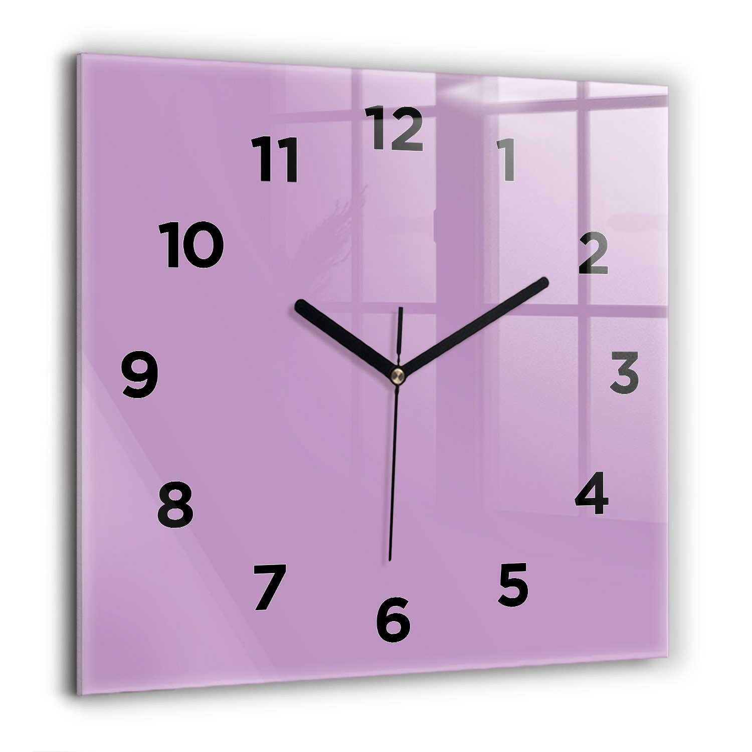 Tulup Wanduhr Glasuhr Quadratische Wanduhr 60x60 cm Uhr Aus Gehärtetem Glas