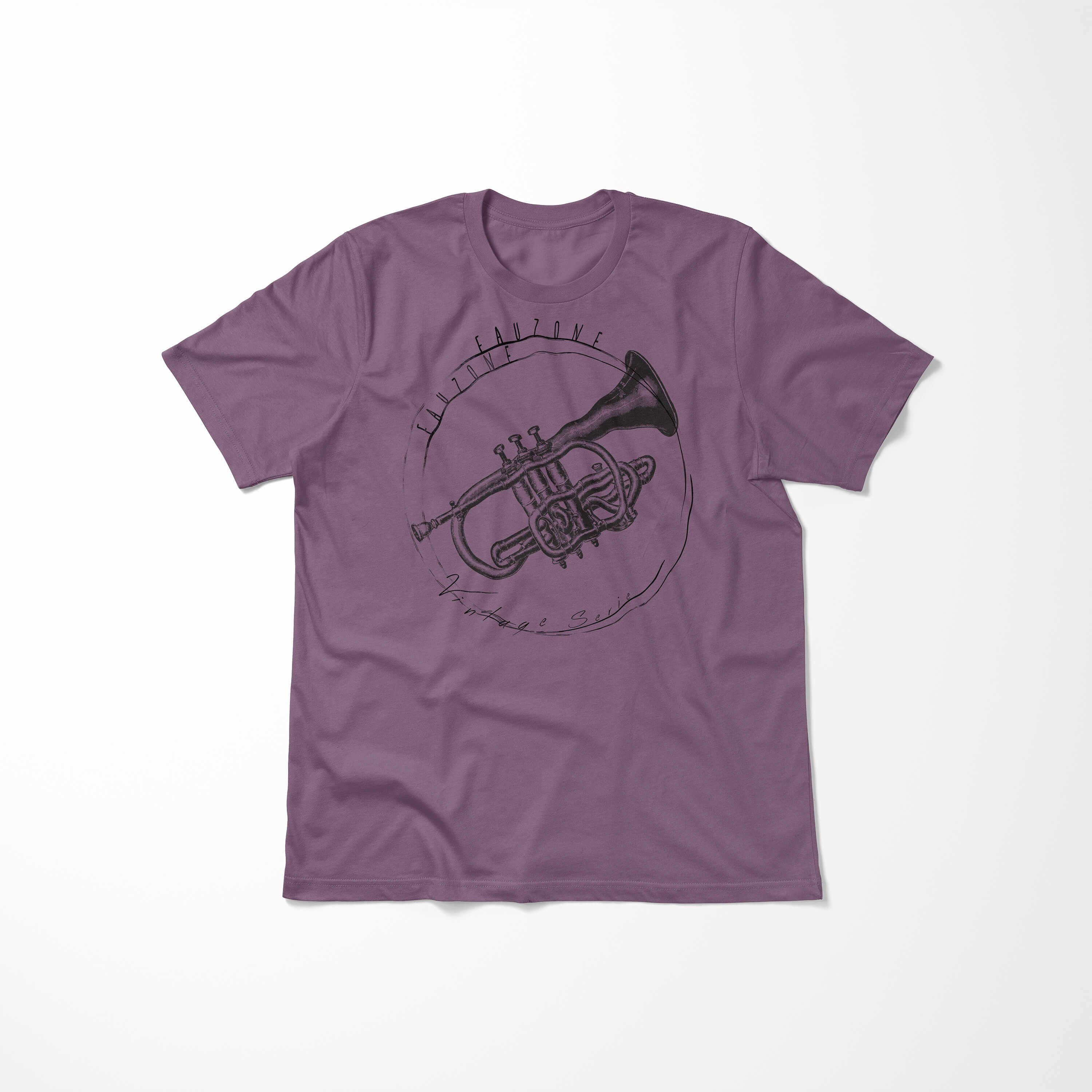 Sinus Art T-Shirt Vintage Trompete Shiraz Herren T-Shirt