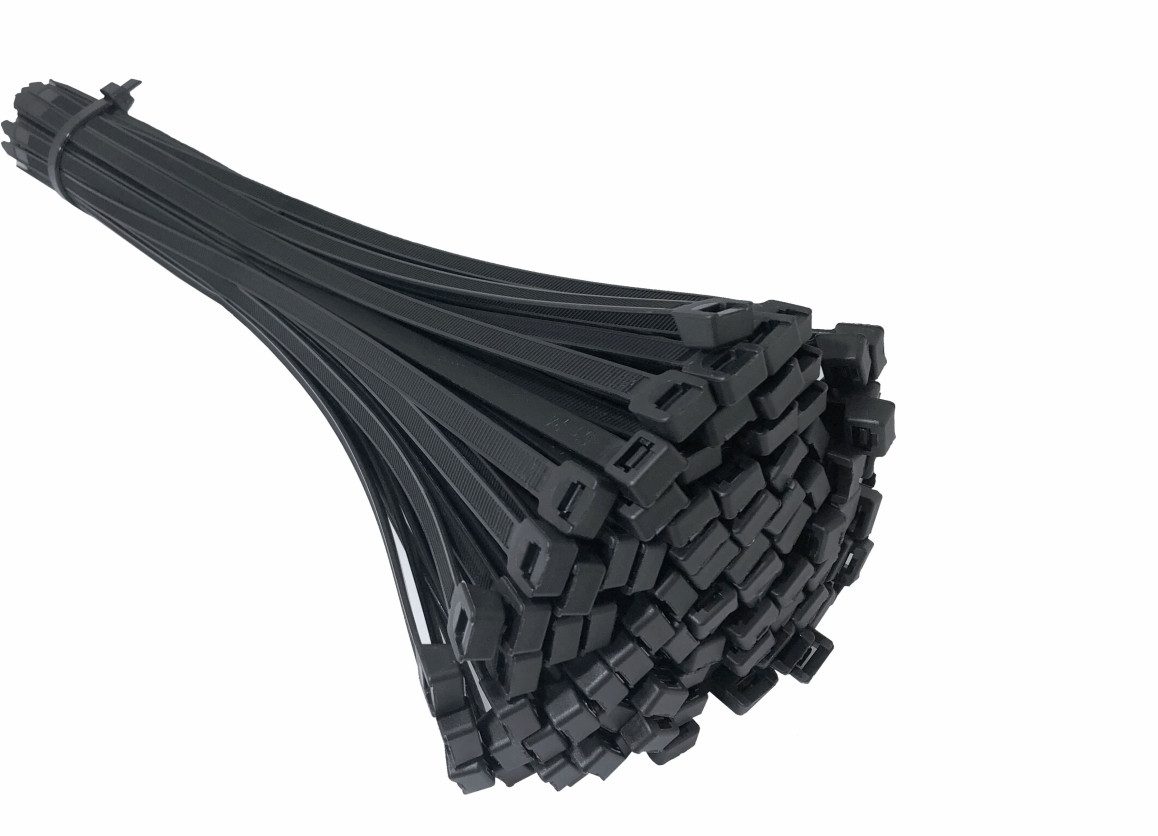AEGITEX Kabelbinder 300 x 4,8 mm, Kabelbinder Industriequalität, 100 Stück
