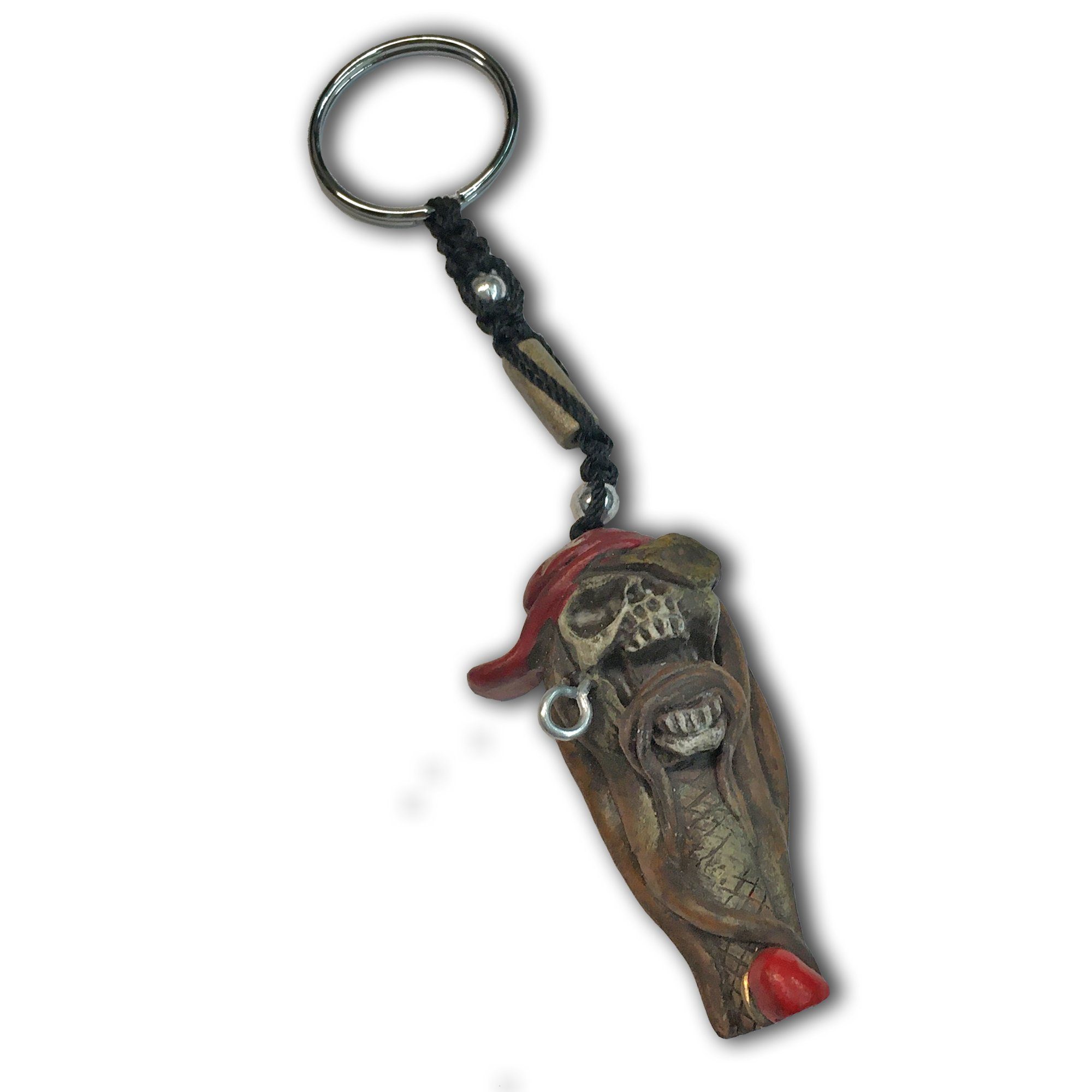 PiWear Schlüsselanhänger PiWear Schlüsselanhänger - Skull Red Cap
