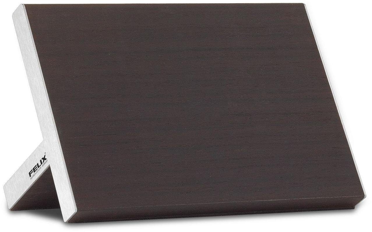 Felix Solingen Magnet-Messerblock zur sicheren und praktischen Aufbewahrung von Ножиn (1tlg), aus dunkler Eiche, furniert