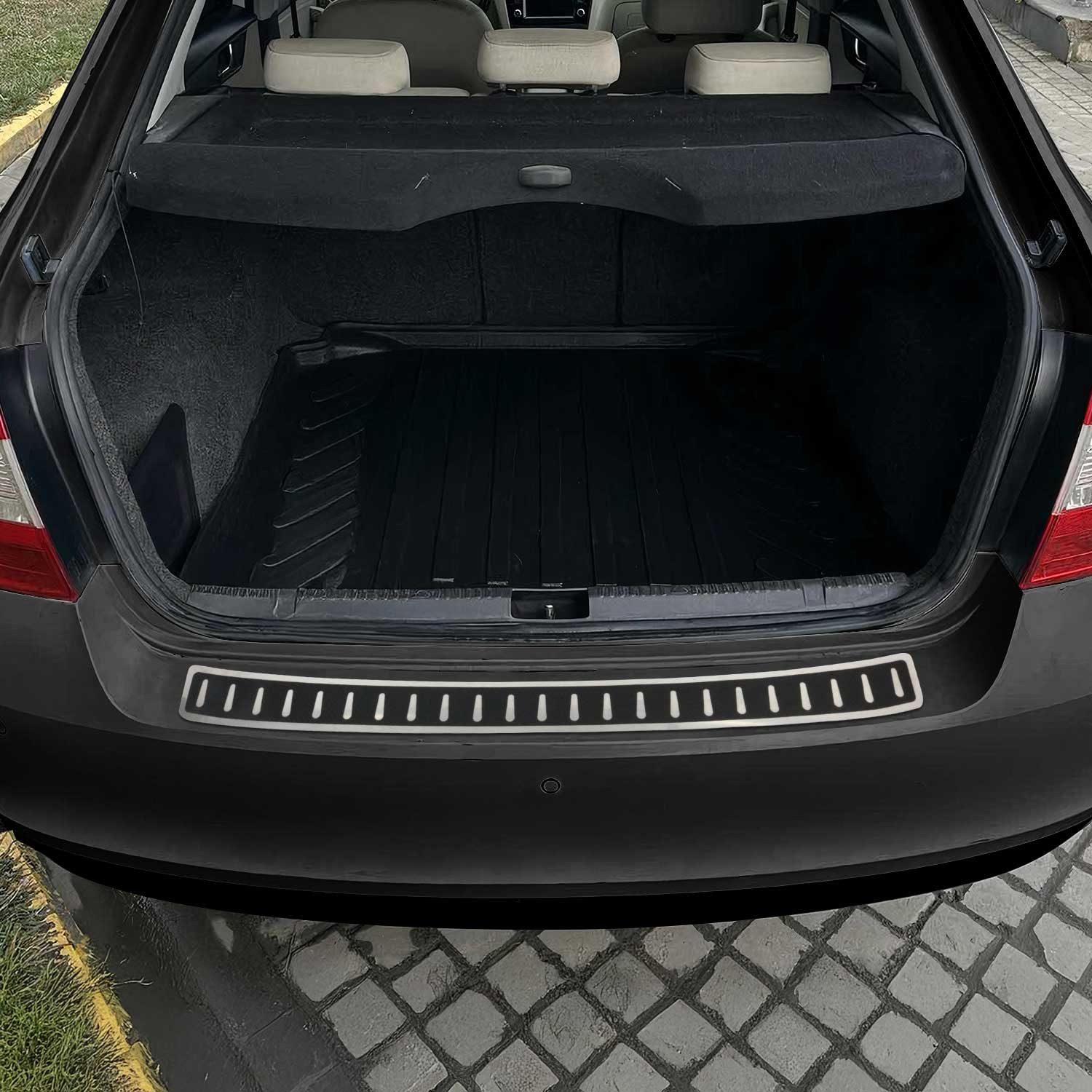 OMAC Ladekantenschutz für Skoda Octavia 2013-2019 Limo Kohlefaserfolien, Zubehör für Skoda Octavia 2013-2019 Limo, Langlebig,Einfache Reinigung,Einfache Installation,Rostbeständig
