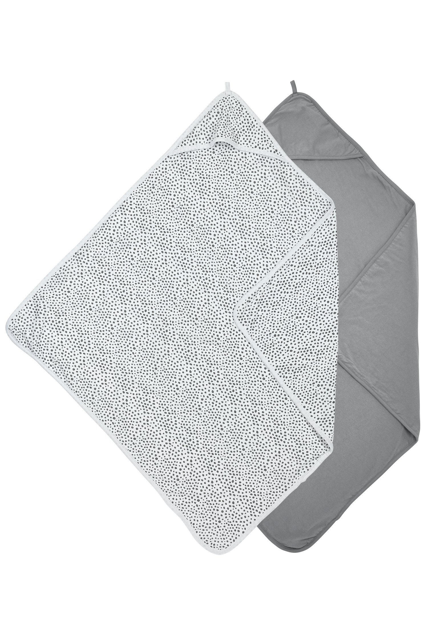 Meyco Baby Kapuzenhandtuch Cheetah, Uni Grey, günstig online kaufen