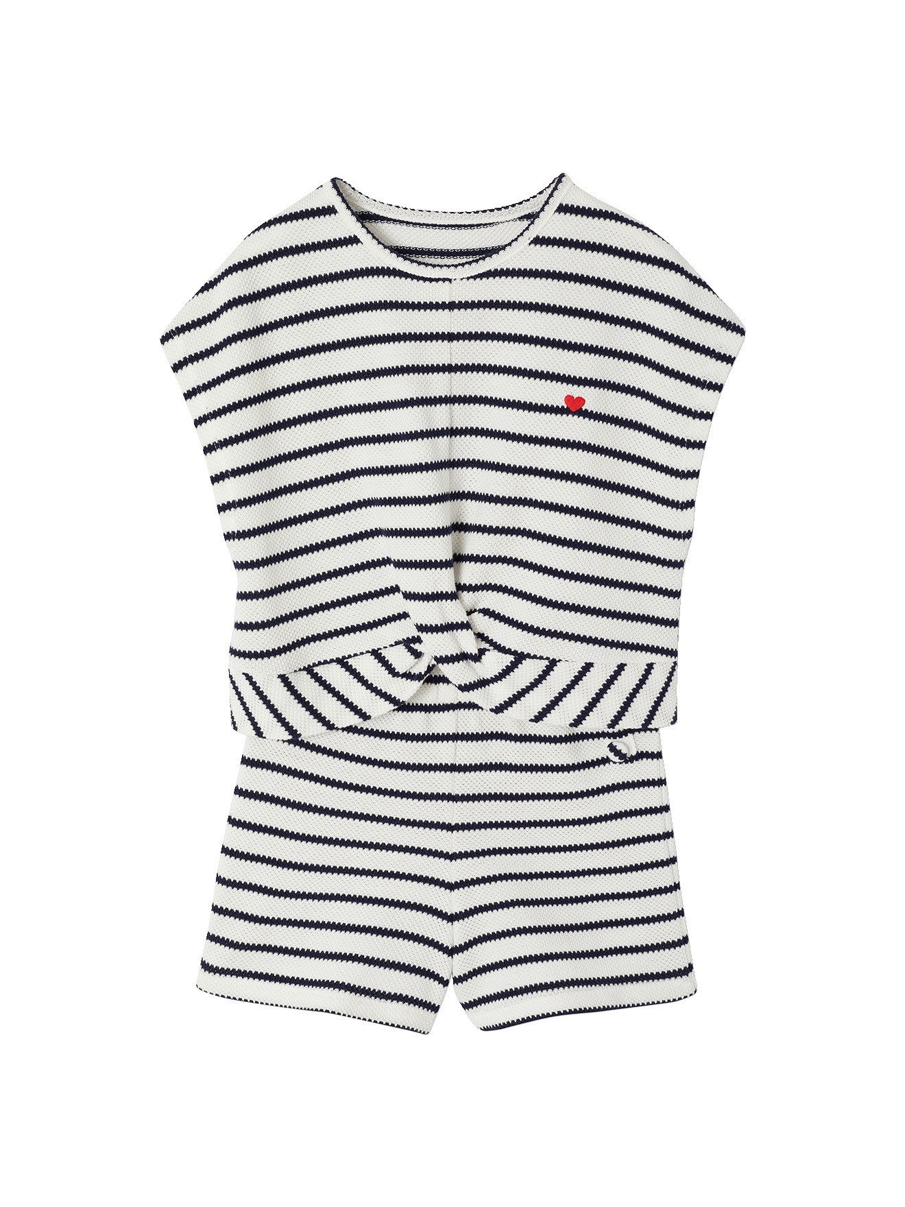 vertbaudet Kleid & Hose Mädchen-Set: T-Shirt & Shorts
