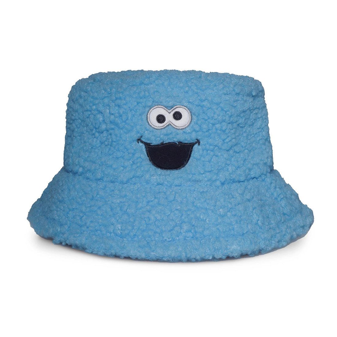 Sesamstrasse Plüschmütze Cookie Monster Plush Bucket Hat Krümmelmonster Plüsch Flauschig