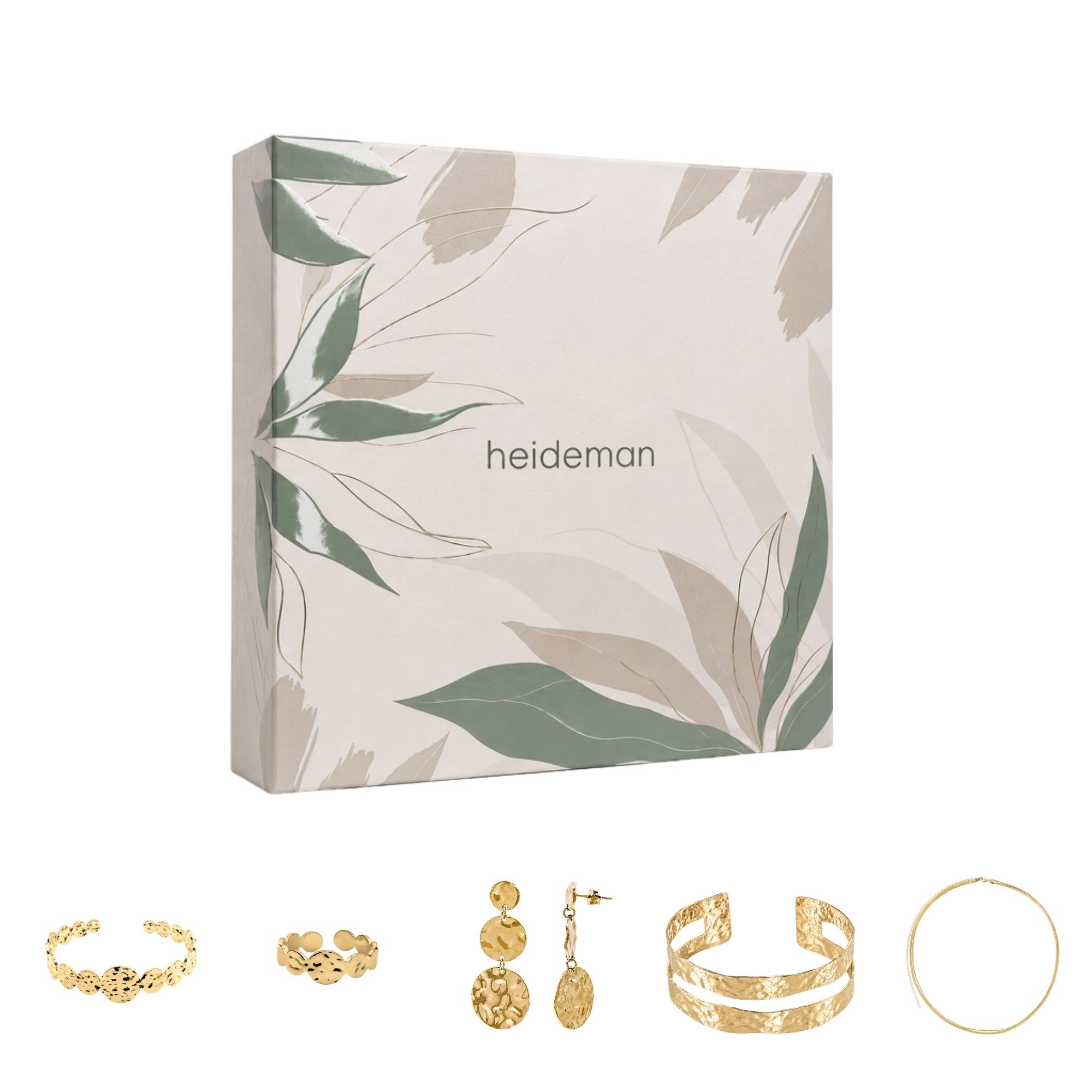 Heideman Schmuck-Adventskalender Summerbox Athen silberfarben, Schmuckset mehrteilig Schmuck für Frauen - 5 Schmuckstücke