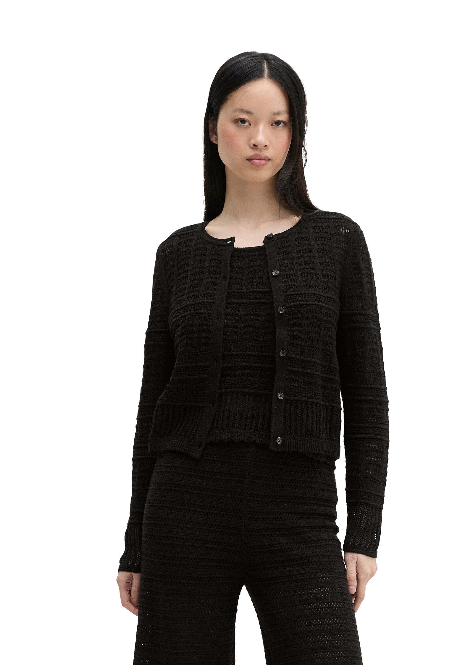 Marc O'Polo Cardigan aus Baumwolle-Leinen-Mix