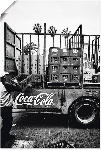 Artland Wandbild »CocaCola-LKW in El Jadida - Marokko«, Auto (1 Stück), in vielen Größen & Produktarten - Alubild / Outdoorbild für den Außenbereich, Leinwandbild, Poster, Wandaufkleber / Wandtattoo auch für Badezimmer geeignet-Otto
