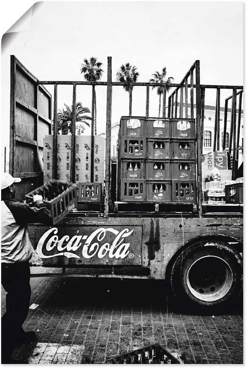 Artland Wandbild CocaCola-LKW in El Jadida - Marokko, Auto (1 St), als Alubild, Outdoorbild, Leinwandbild, Poster, Wandaufkleber