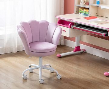 WAHSON OFFICE CHAIRS Loungesessel Samt Kinder Schreibtischstuhl Drehstuhl