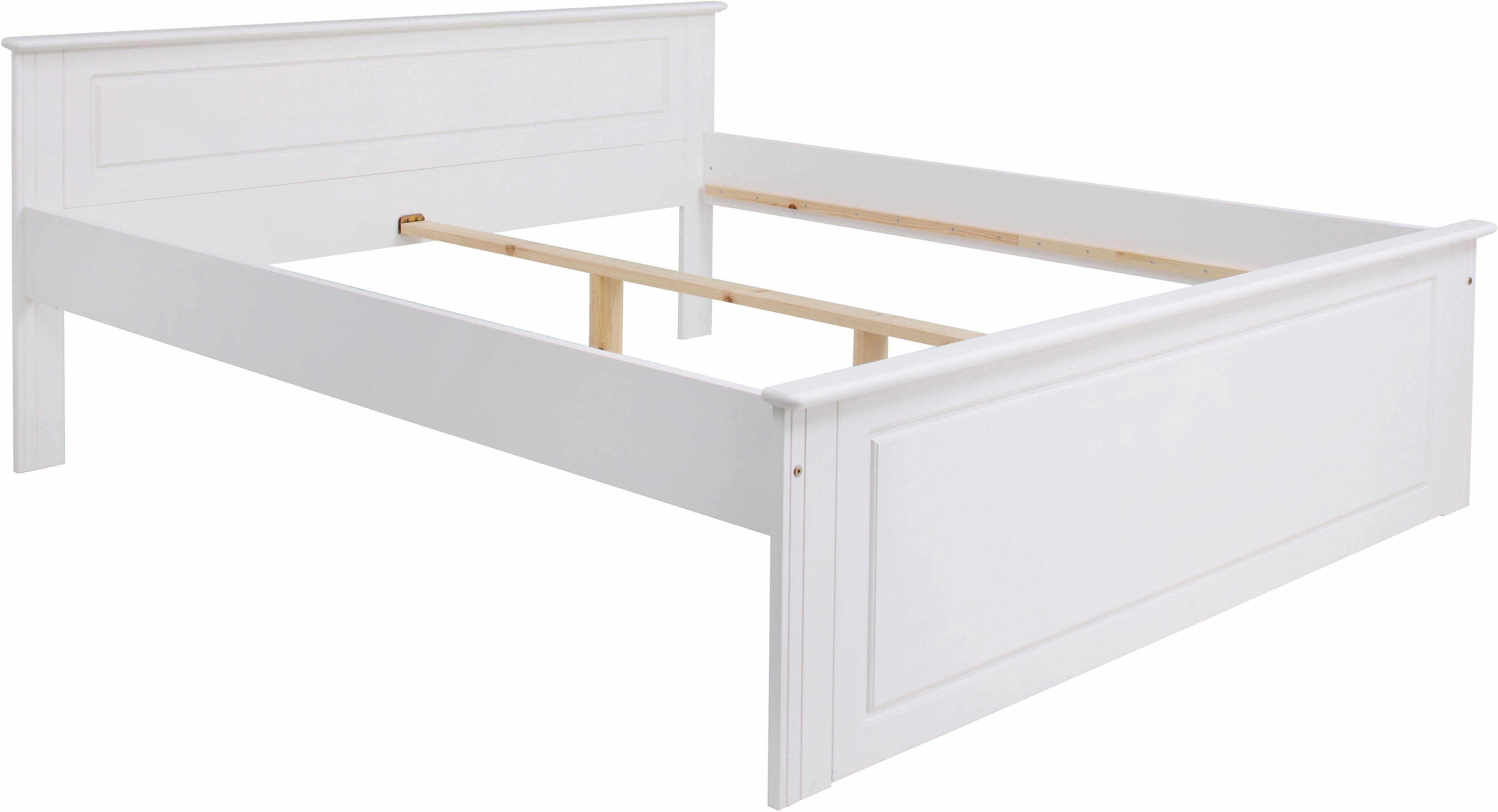 OTTO home Massivholzbett Hugo, FSC® zertifiziert, Landhausstil, zeitlos und edel (auch als Super Sparset inklusive Schubkästen), Stauraumbett, extra belastbar, Made in EU, viele Breiten