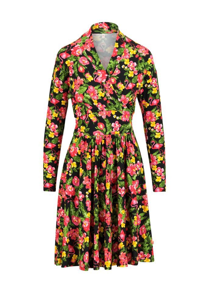 Blutsgeschwister Midikleid - Retro Kleid - Langarmkleid - Freizeitkleid - La Vie est Belle