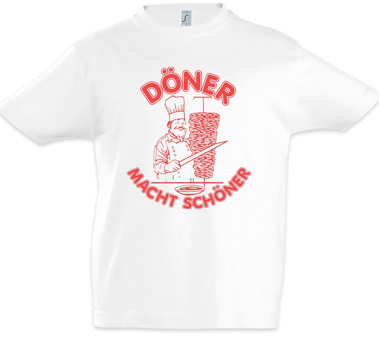 Print-Shirt Döner Macht Schöner Kinder T-Shirt Ayran Kebab Dönerladen Türkei