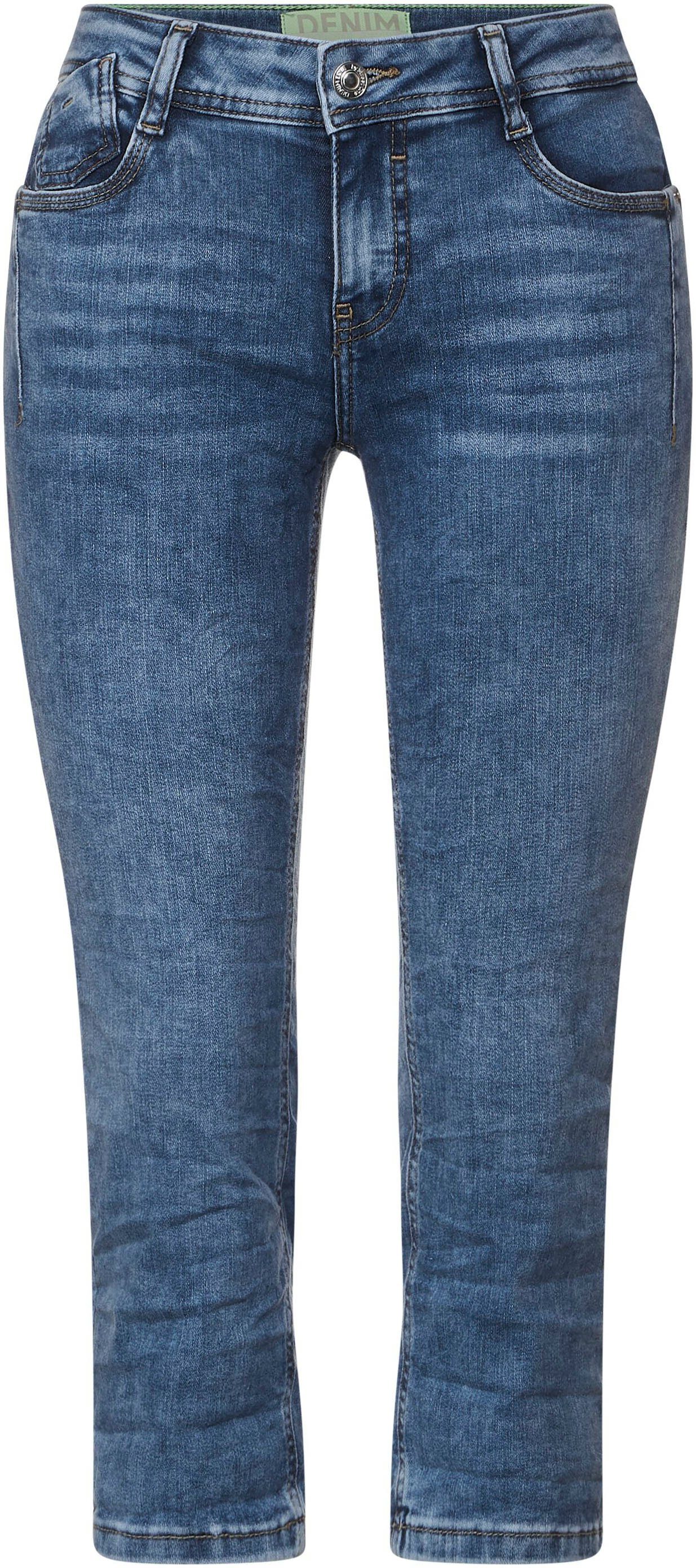 Waschung 3/4-Jeans STREET mittelblauer in ONE