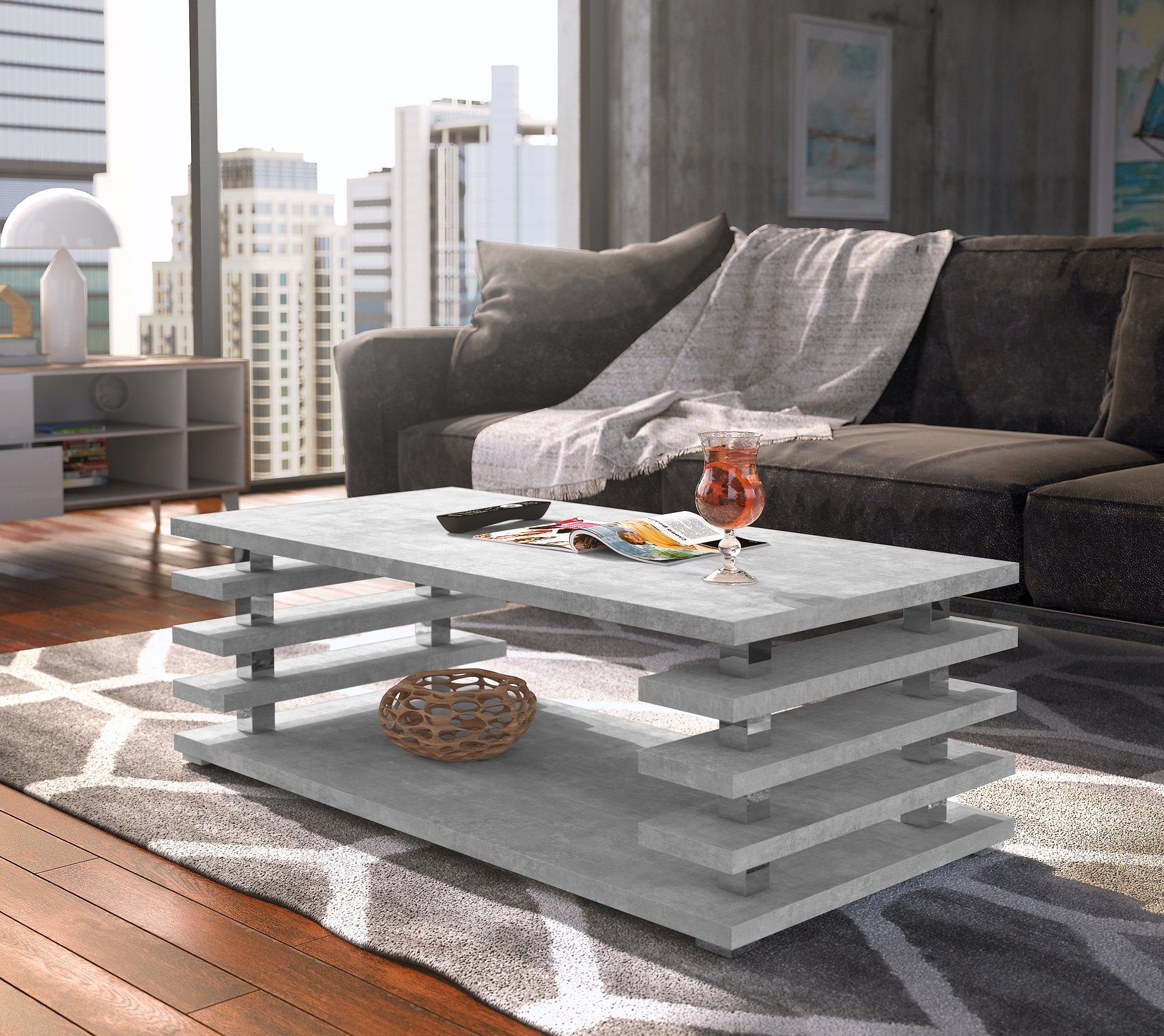 designimpex Couchtisch DC-3 Design Wohnzimmertisch Tisch günstig online kaufen