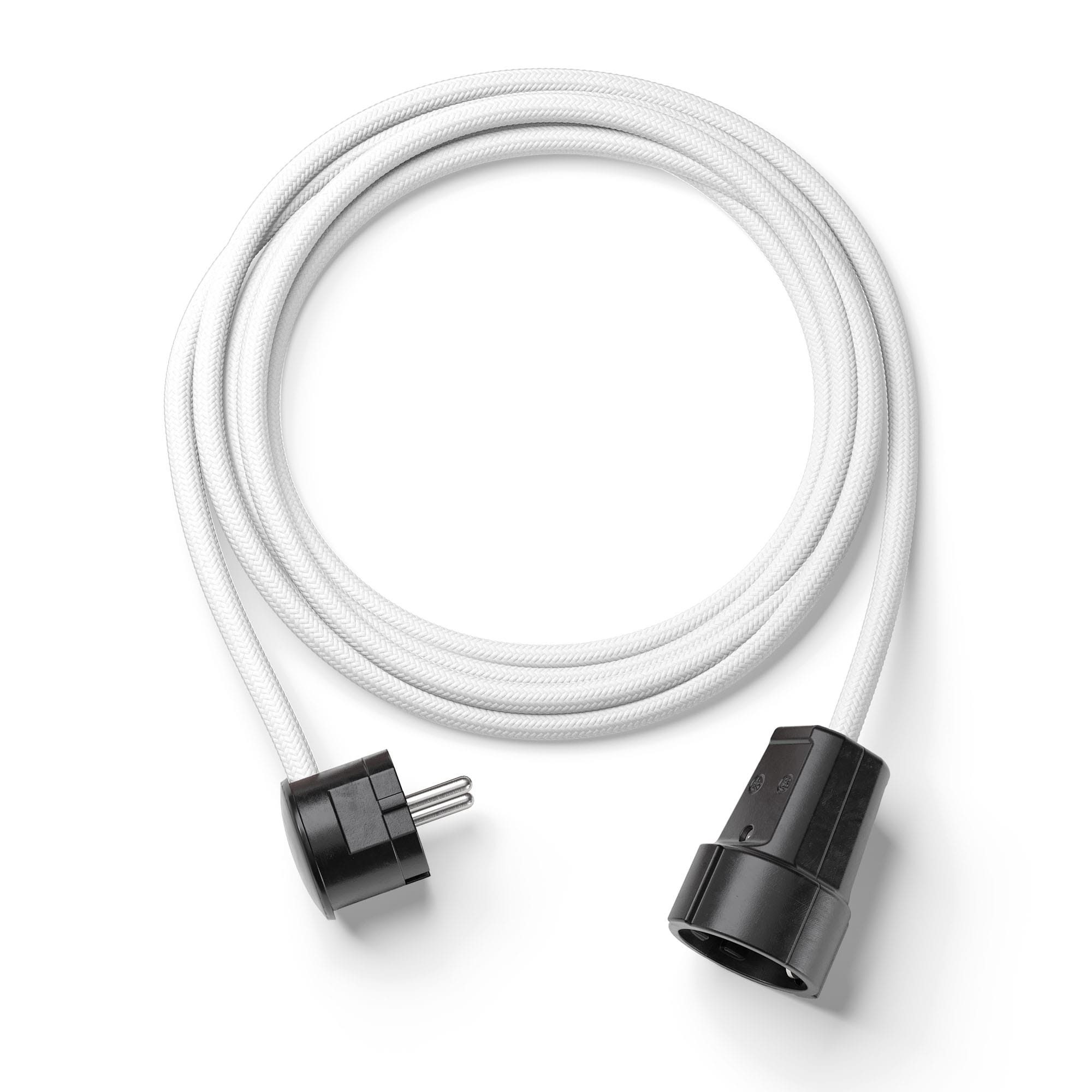 Relight Extend, Textilkabel-Verlängerung (Bakelit Optik) Verlängerungskabel, Typ F (Schuko), Typ F (Schuko), Stecker und Kupplung aus Duroplast (Bakelit-Optik)