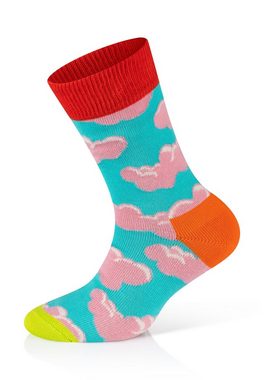 Happy Socks Basicsocken 3-Pack Kids Milkshake-Star aus nachhaltiger Baumwolle