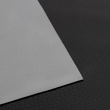 Floordirekt Bodenschutzmatte PVC-Bodenbelag "Dots", Grau, Viele Größen, Bodenschutz