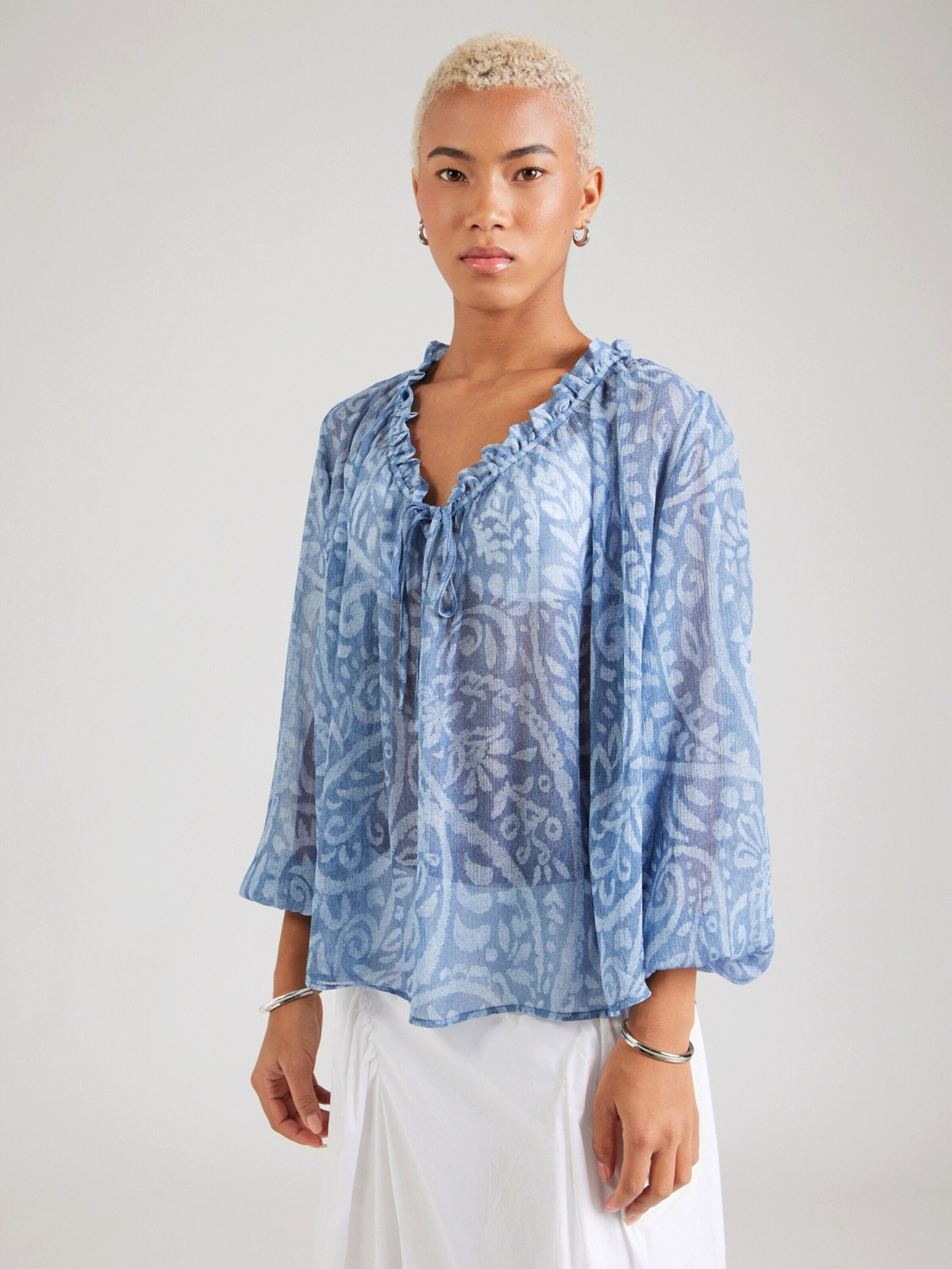 MORGAN Funktionsbluse 261-OSKO.F (1-tlg) Drapiert/gerafft