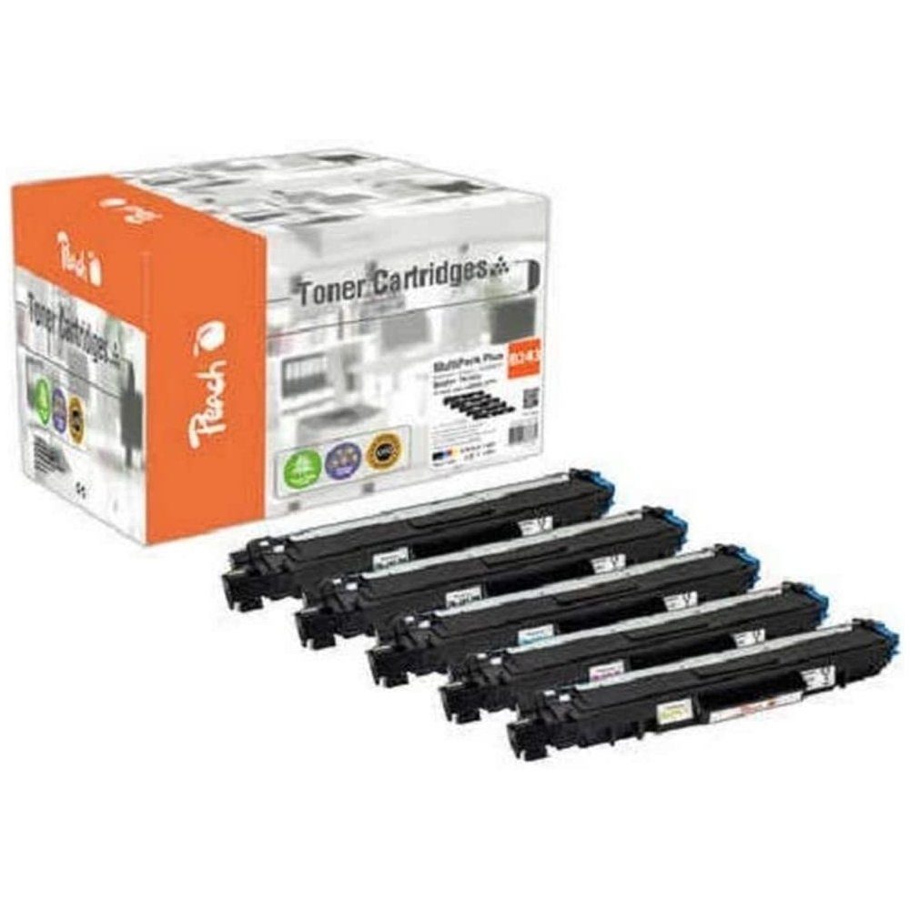 Peach Tonerpatrone 112243 - Toner Spar Pack - MultiPack - für Brother TN-243 - schwarz