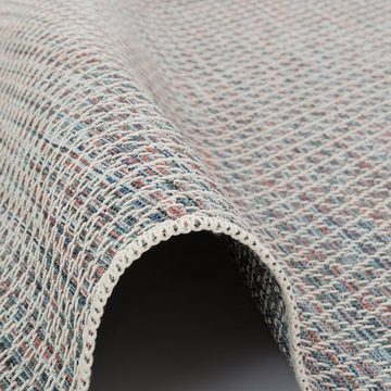 Outdoorteppich In- und Outdoor Teppich Flachgewebe Carmel Meliert, Pergamon, Rechteckig, Höhe: 4 mm