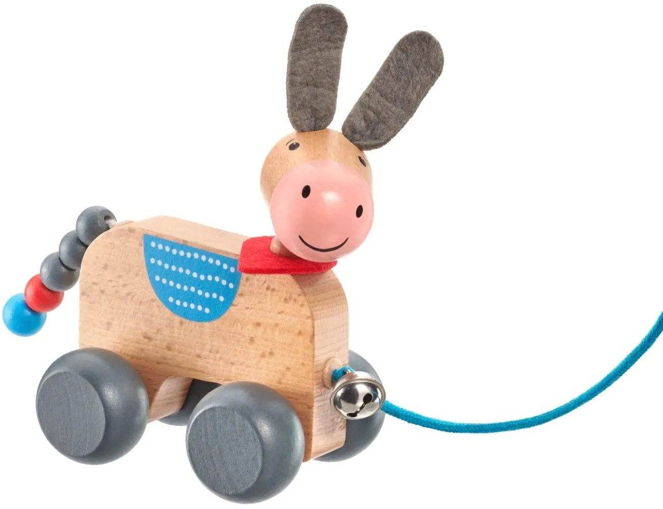 Selecta Nachziehspielzeug Kleinkindwelt Rollspielzeug Holz Pepino Nachzieh-Esel 13 cm 62102