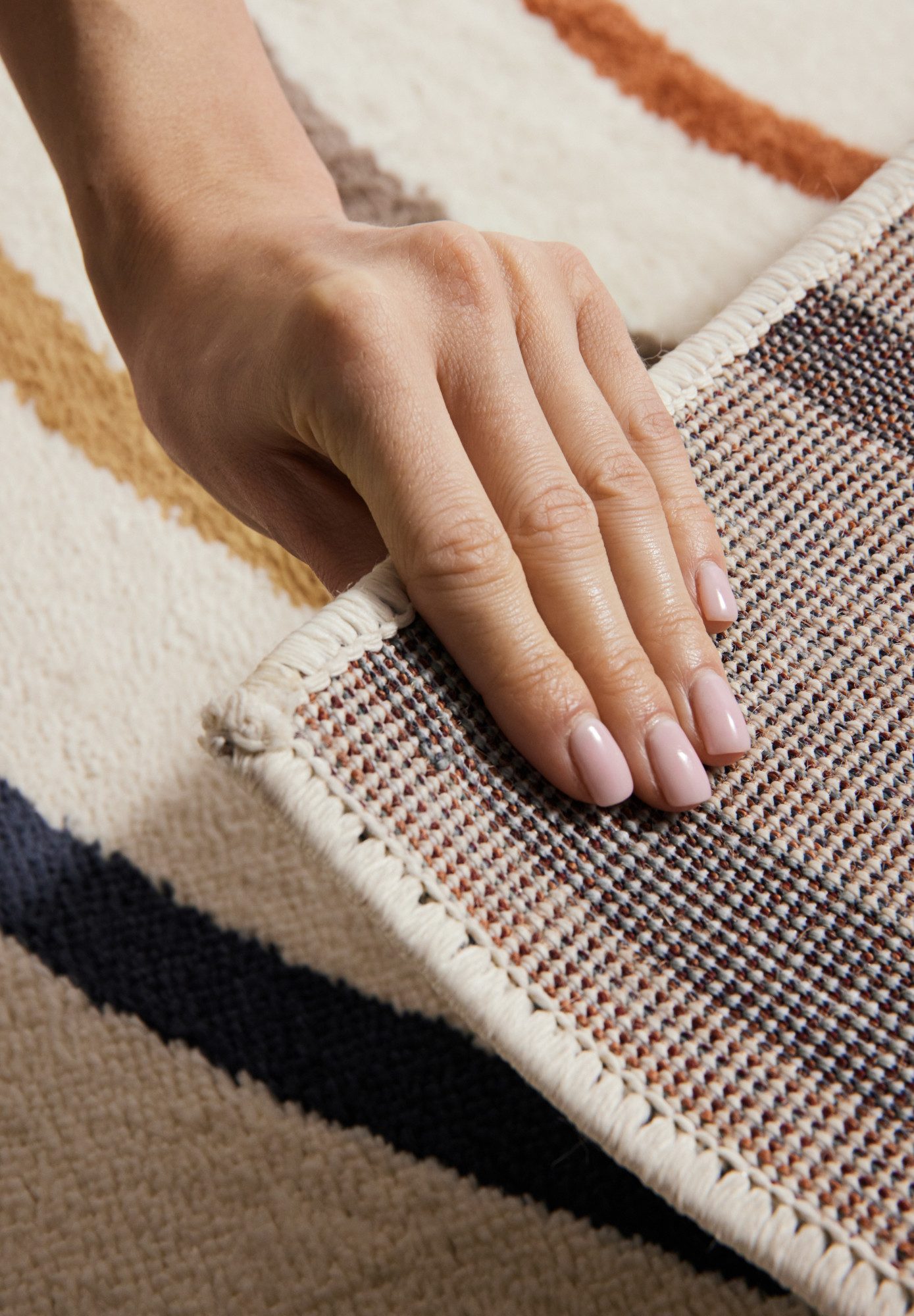 HANSE Home Kinderteppich Double Rainbow, rechteckig, Höhe: 8 mm, Spielteppich, fest, Kinderzimmer, Kurzflor, Spielunterlage