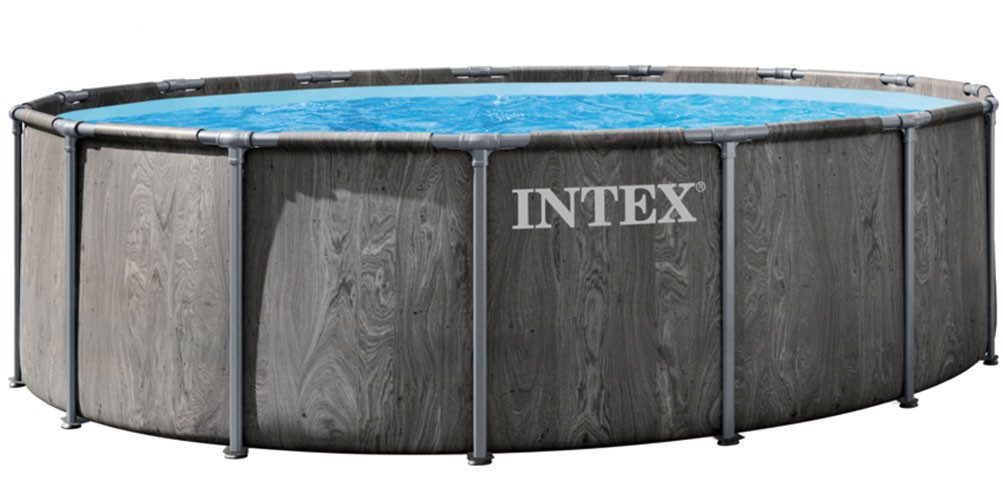 Intex Rundpool »Framepool« 457x122 cm (Set), inkl. hochwertiger Solar Matte(Poolheizung)