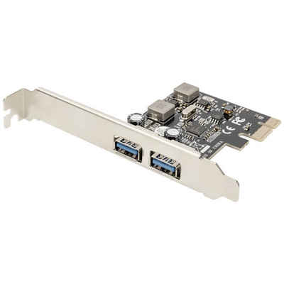 Digitus USB 3.0, 2-Port, PCI Express Add-On Karte Modulkarte, inkl. Low-Profile Slotblech