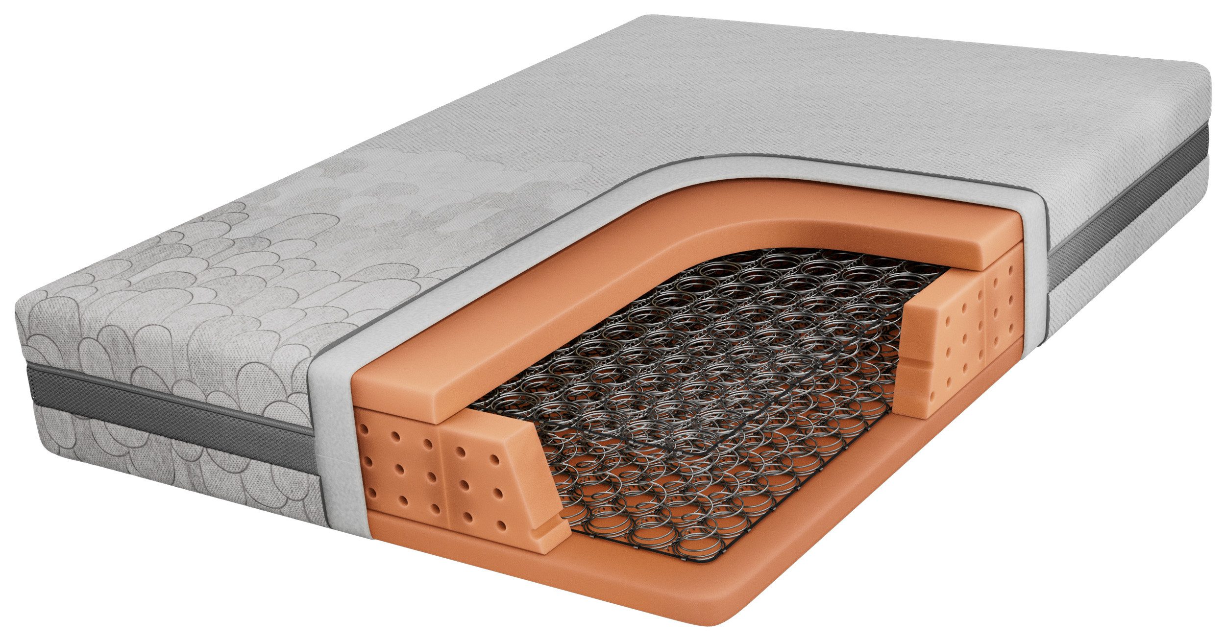 Bonnellfederkernmatratze VENA, MKS MÖBEL, 17.9 cm hoch, (Matratze, Bonellkern, beidseitig nutzbar, für Всеrgiker geeignet), mit atmungsaktivem, pflegeleichtem Bezug