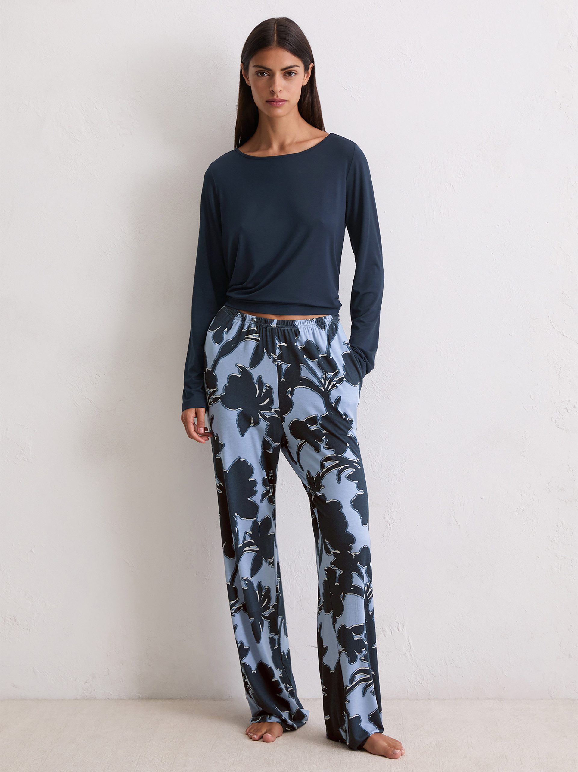 Marc O'Polo Pyjamahose Mix N Match Cotton Modal schlaf-hose pyjama schlafmo günstig online kaufen