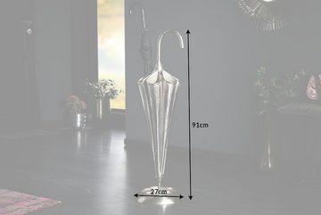 riess-ambiente Schirmständer UMBRELLA 91cm silber (Einzelartikel, 1 St), Flur · Metall · handmade · für Regenschirme · Deko · Skulptur · Design