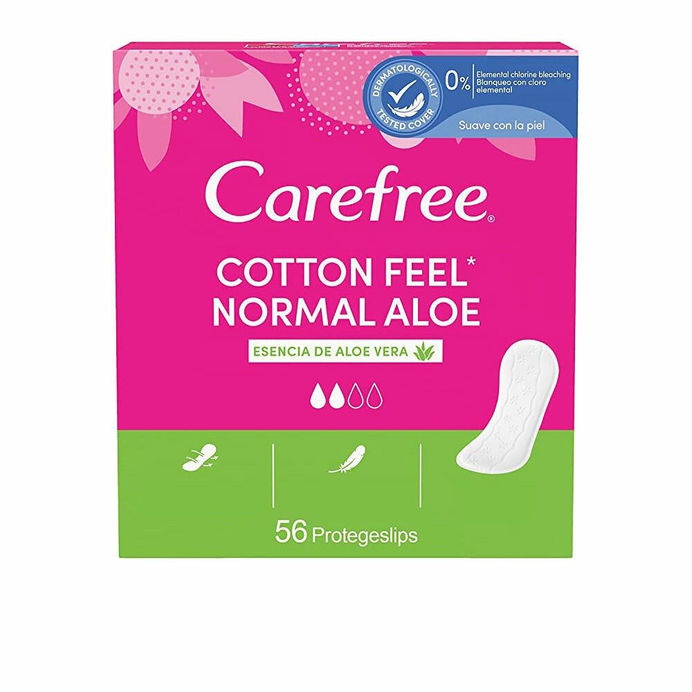 CAREFREE Slip-Einlage Carefree Normal Aloe Protector Cotton 56 U