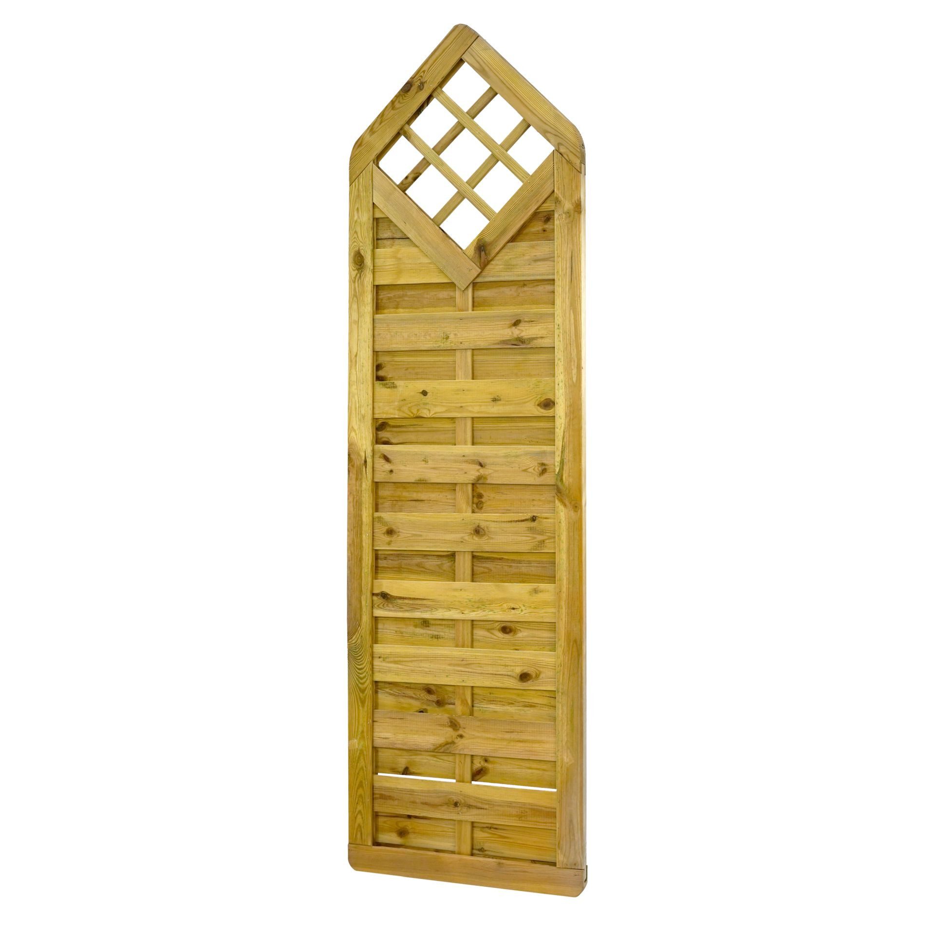 GartenLand Zaun Dichtzaun Vario Massiv „Extra Stabil“ gerade Kiefer KDI, (Set, Ohne Pfosten)