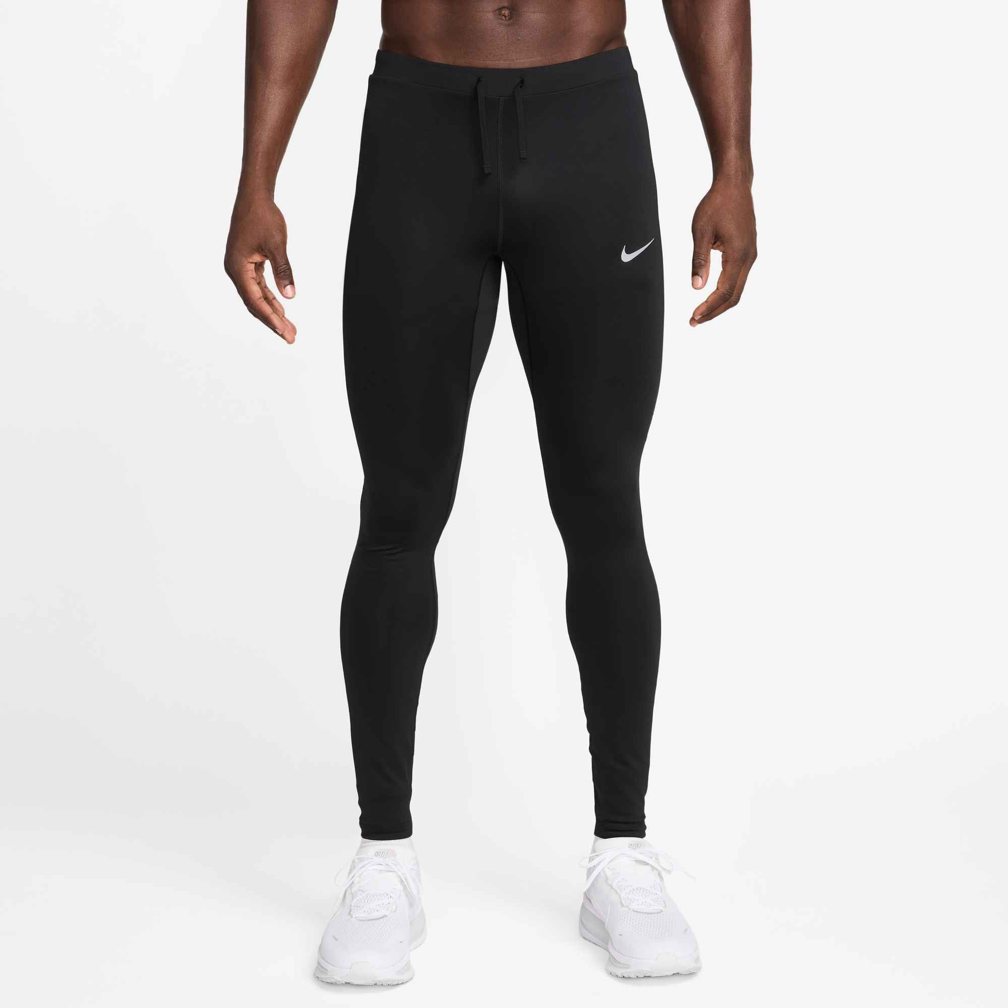 Nike Lauftights Nike Miler Men's Dri-FIT Running Tights mit Reißverschlusstasche, elastisches Material, schnell trocknend