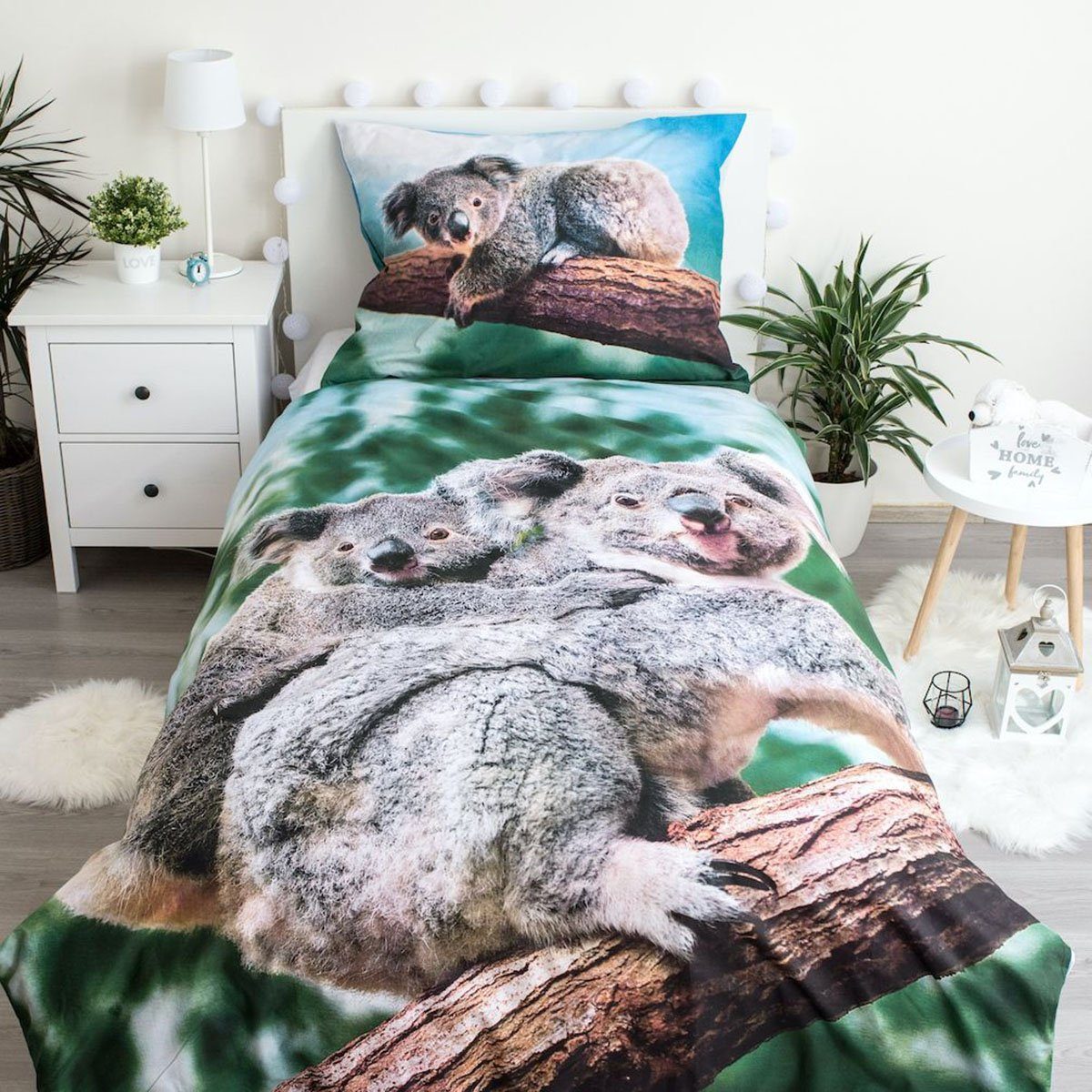 Sweet Home Kinderbettwäsche Koala, Renforcé, 2 teilig günstig online kaufen