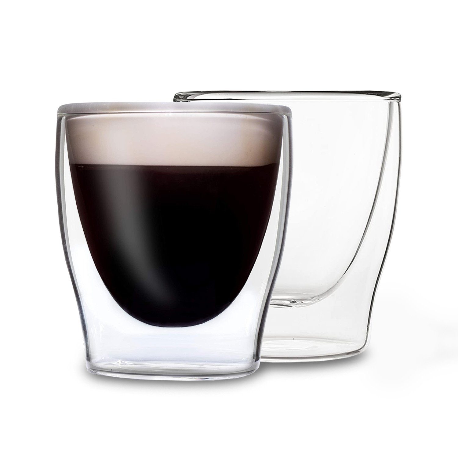 Feelino Thermoglas DUOS doppelwandiges Glas 200 ml, Glas