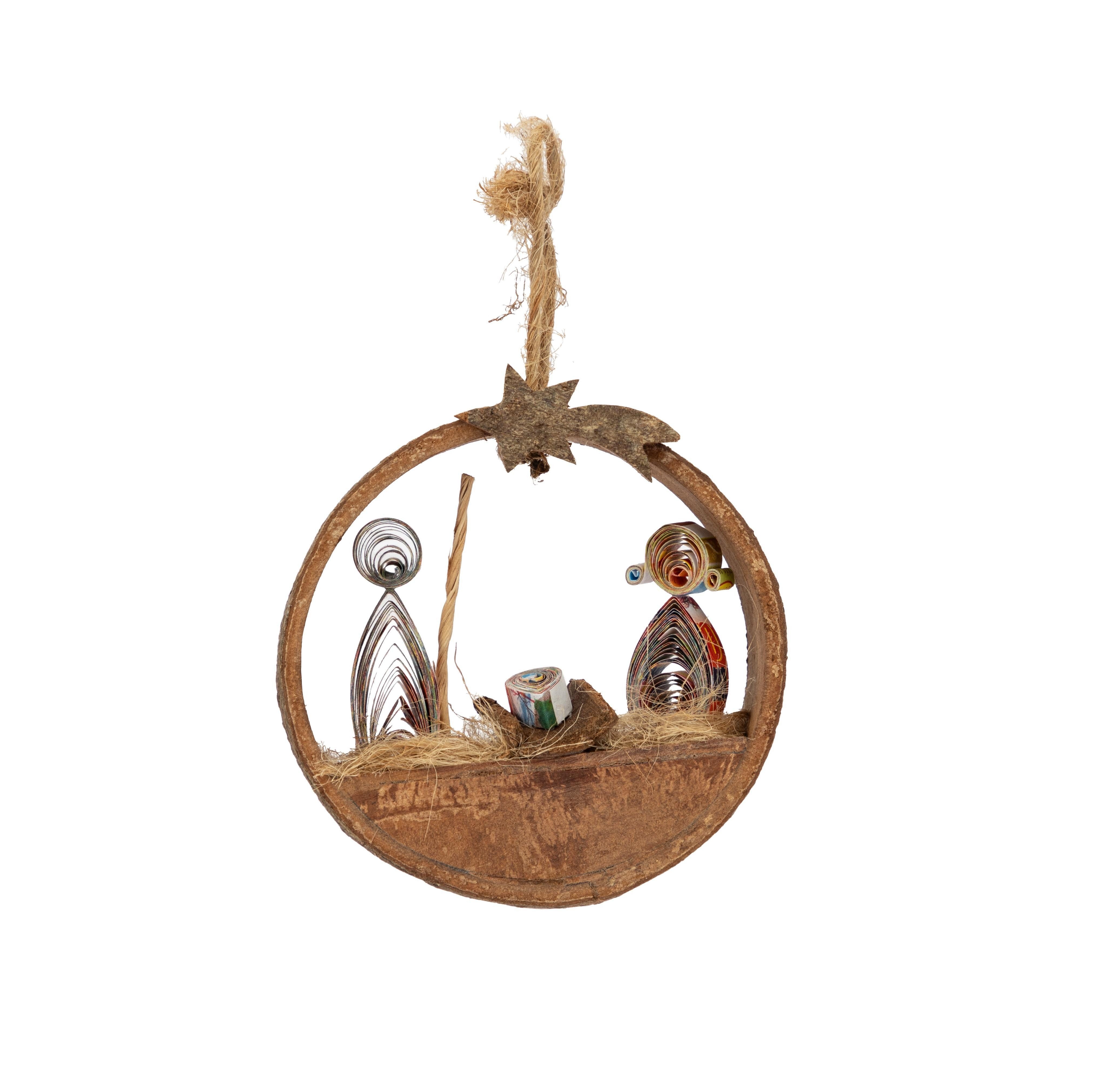 El Puente Dekohänger Deko-Anhänger "Krippe", Handmade, Handmade