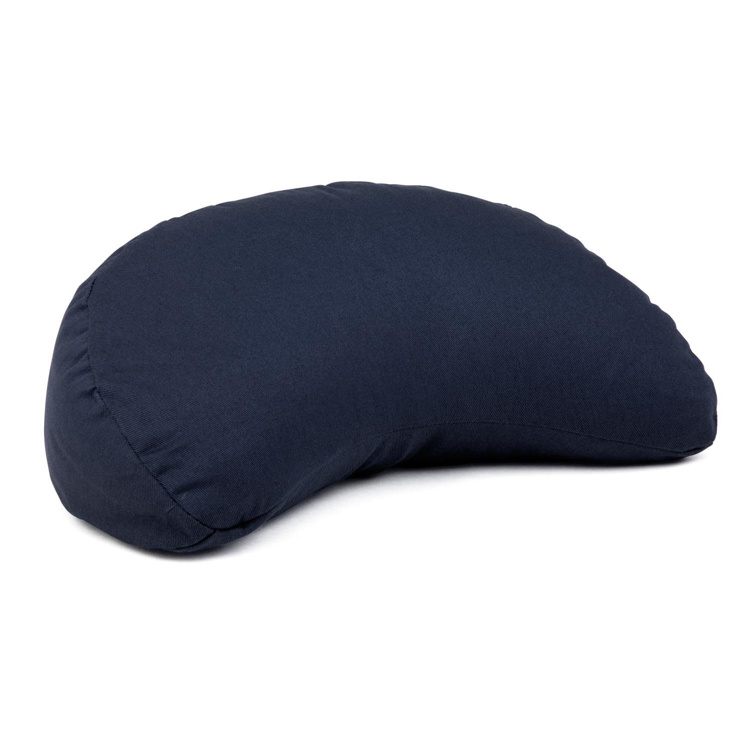 bodhi Halbmond-Kissen Reise Meditationskissen Yogi Mond Mini ECO dunkelblau