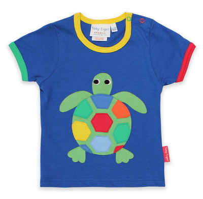 Toby Tiger T-Shirt T-Shirt mit Schildkröten Applikation