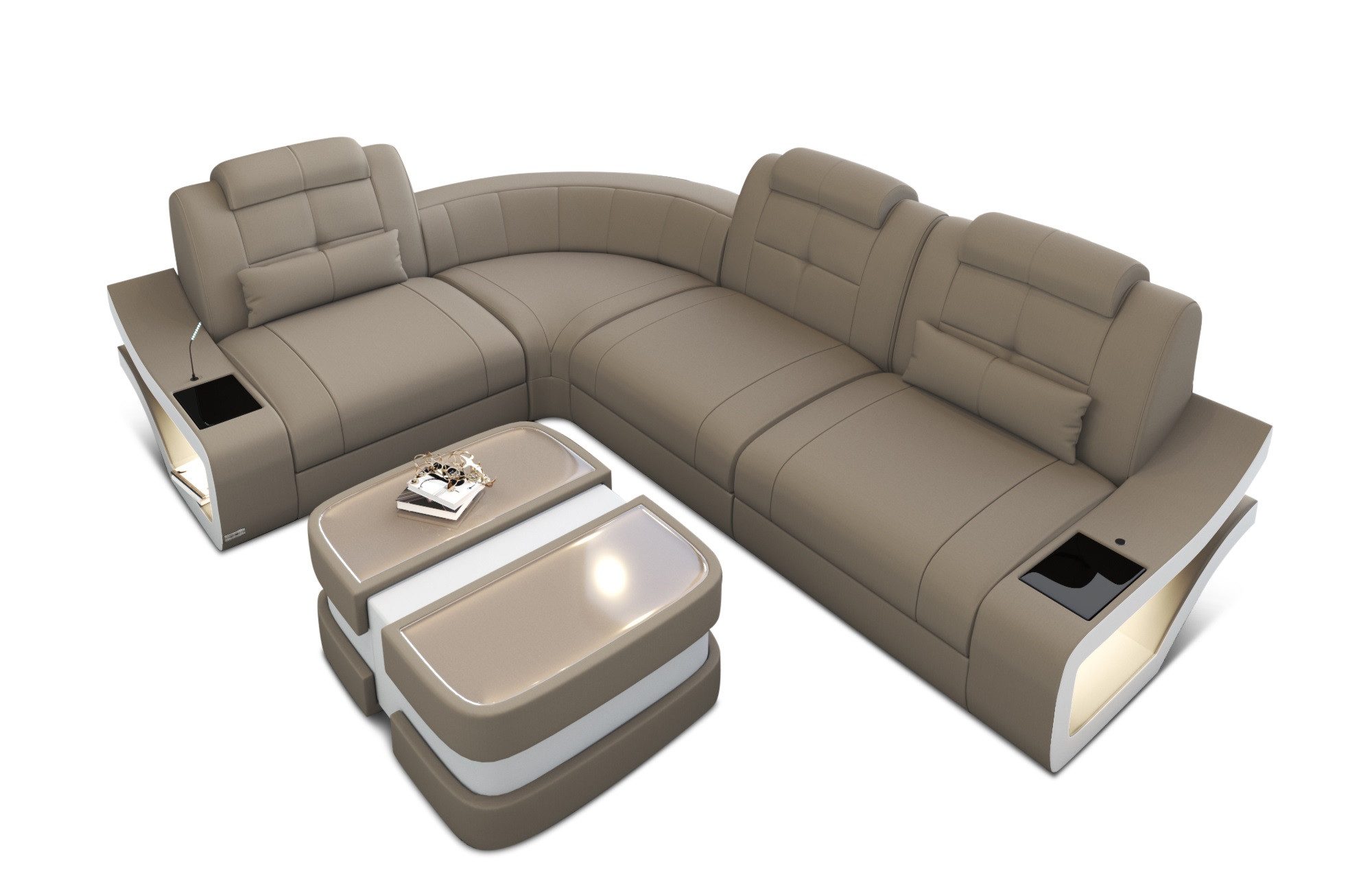 Sofa Dreams Ecksofa Polster Stoff Couch Sofa Elena L Form M Stoffsofa Mikrofaser