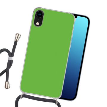 MuchoWow Handyhülle Grün - Muster - Farben, Handyhülle Telefonhülle Apple iPhone XR