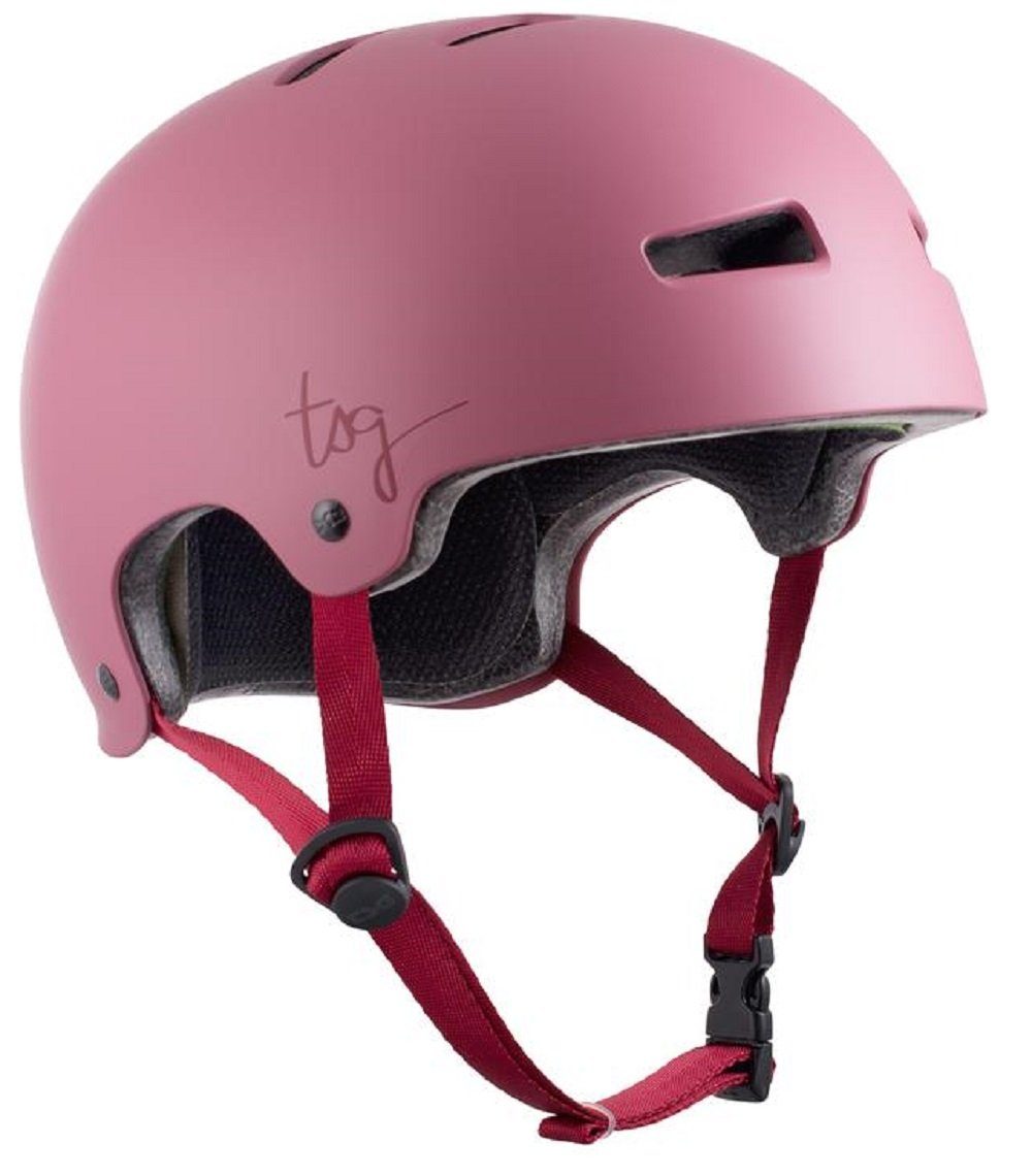 pink Color Protektoren-Set TSG Helm TSG Solid Frauen matt sakura XXS/XS Evolution WMN