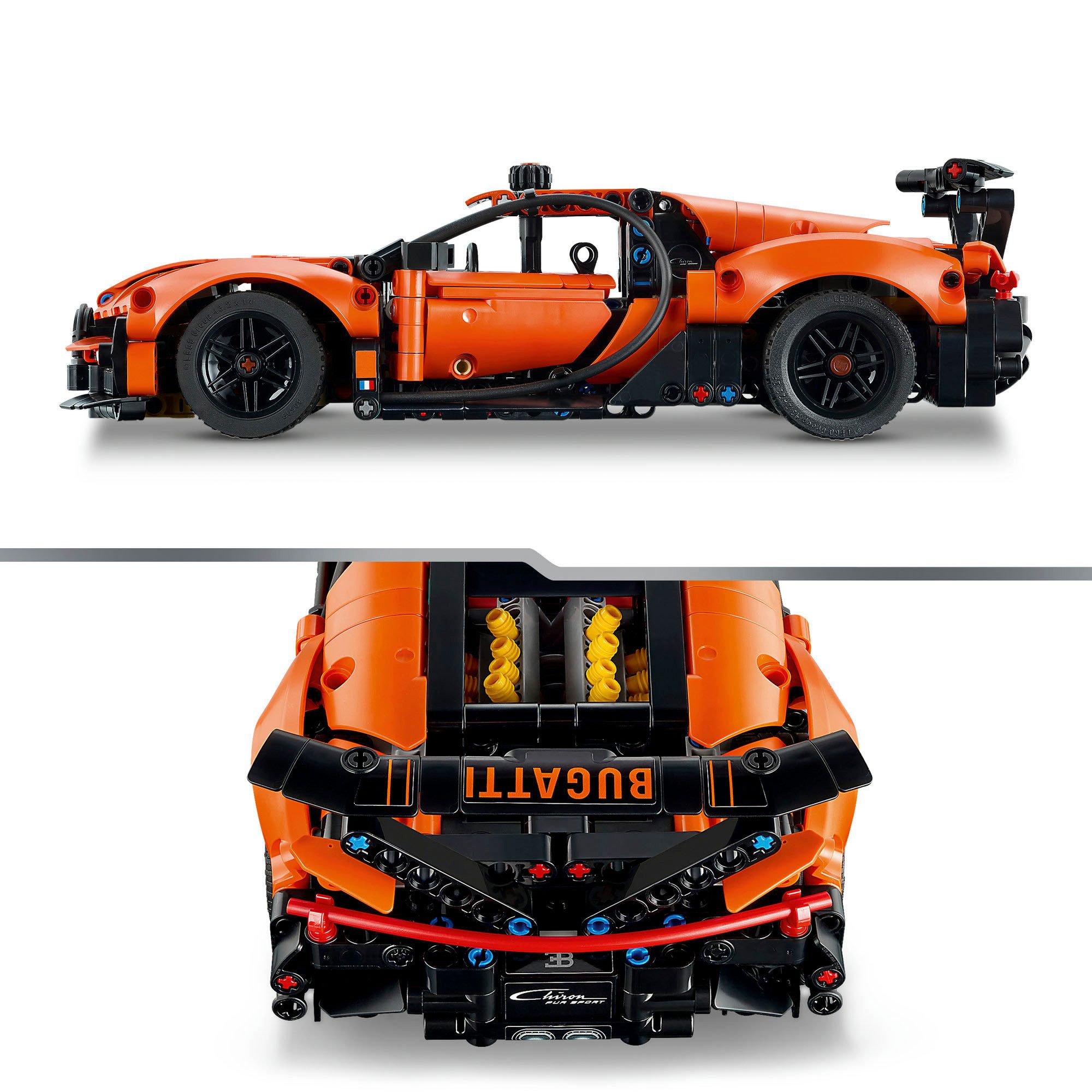 LEGO® Bugatti Chiron Pur Sport Hypercar (42222), LEGO Technic Konstruktionsspielsteine, (771 St) – Bild 4 von 5