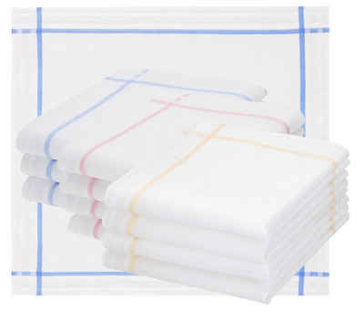 Betz Taschentuch 12 Stück Damen Stoff Taschentücher Paloma I Größe 30x30 cm, (Set, 12-St), 100% Baumwolle