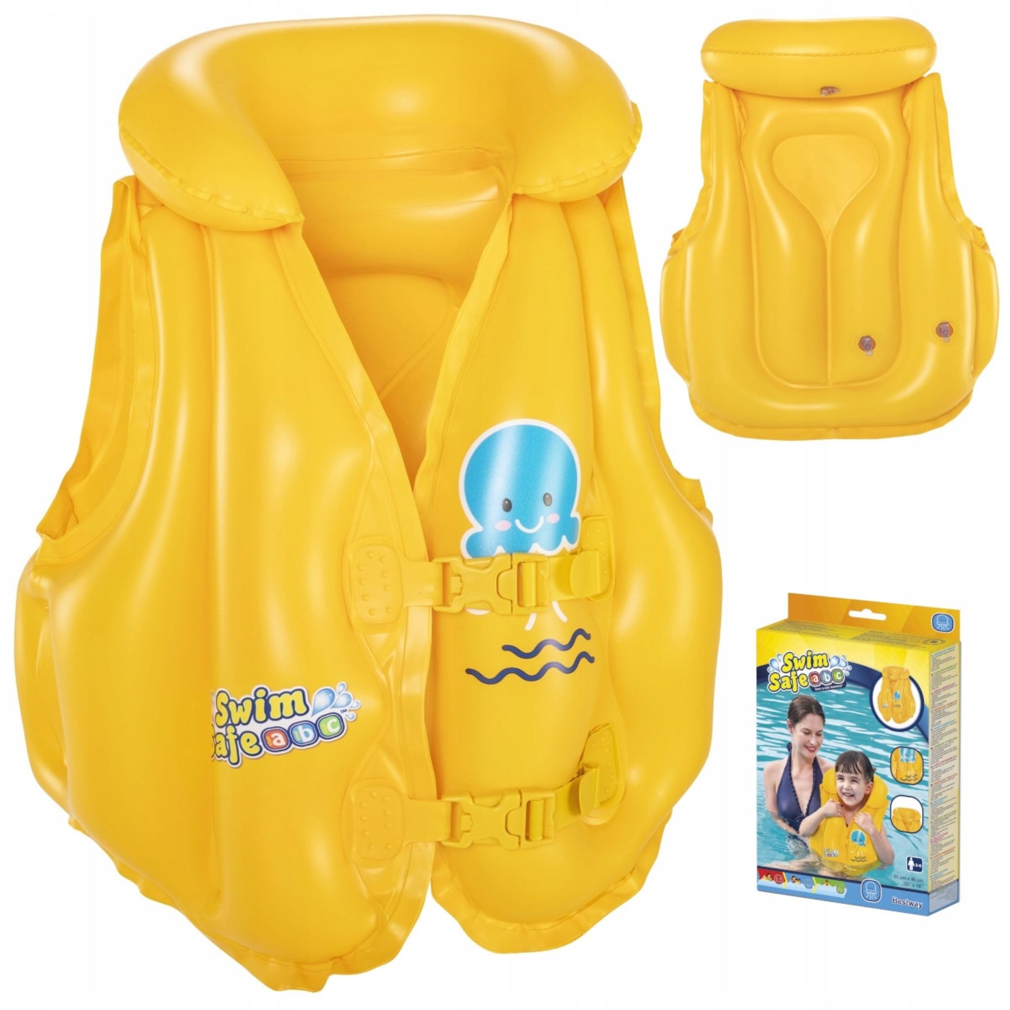 Bestway Schwimmweste Bestway 32034 Swim Safe ABC Schwimmweste für Kinder 3-6 Jahre