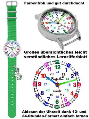 Pacific Time Quarzuhr Kinder Armbanduhr Lernuhr Wechselarmband mit Einhorn Charms, Mix und Match Design - Gratis Versand