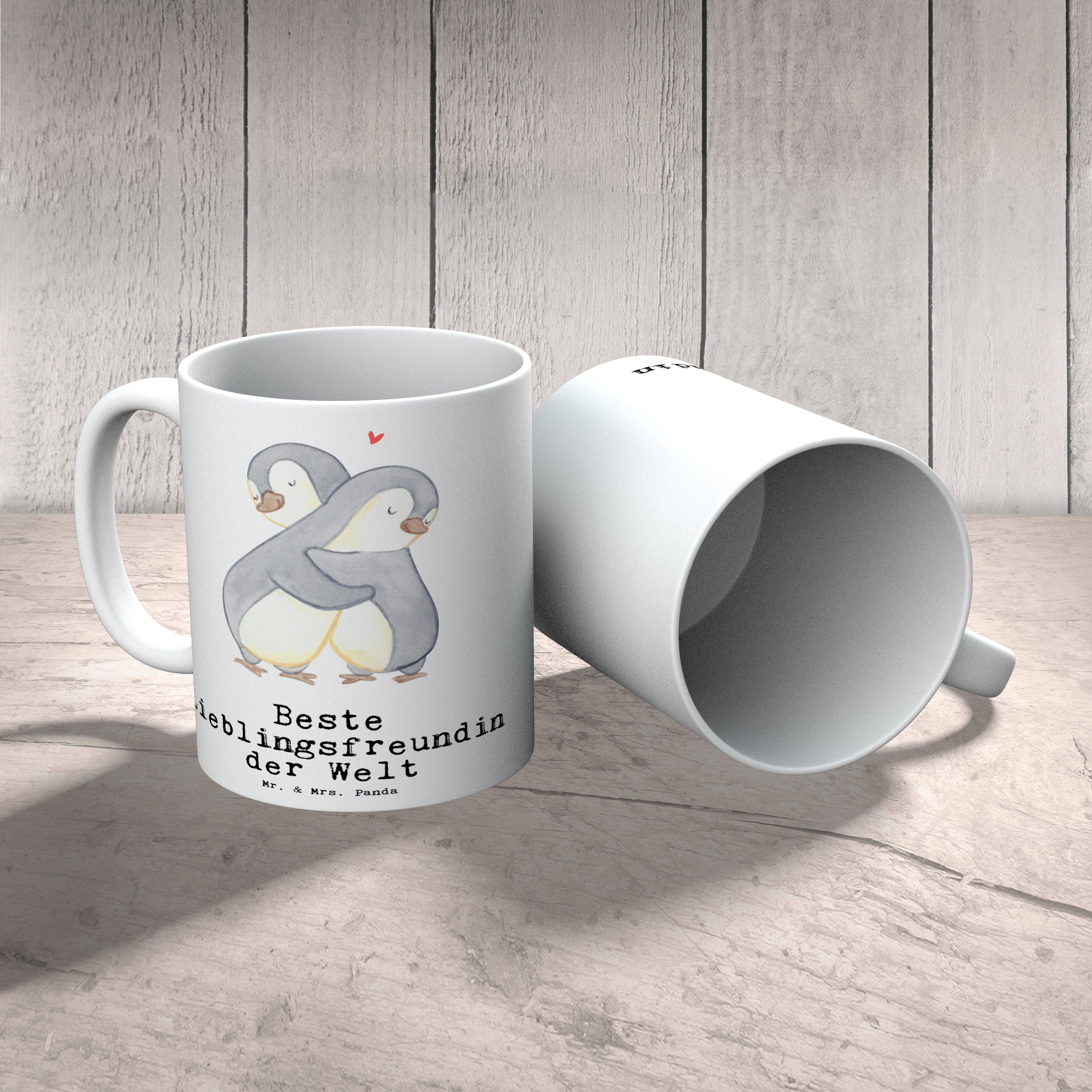 Panda Pinguin Büro, Tasse Welt Kaffeebecher, Partnerin, - & - Geschenk, für, der Danke, Mr. Becher, Beste Dankeschön, Tee, Mrs. Bae, Kaffeetasse, Lieblingsfreundin Keramik Weiß